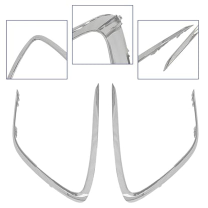 Chrome Front Bumper Grille Strip Trim Fit For 2021 2022 2023 Toyota Camry LE XLE L&R Side Grill Tirm 5271306120, 5271206120