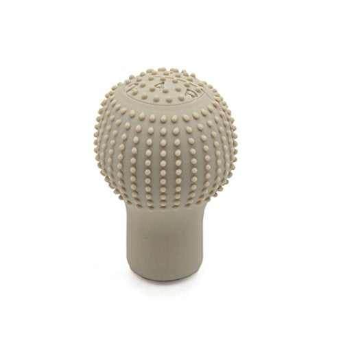 uxcell Beige Soft Silicone Nonslip Car Manual Gear Shift Lever Knob Protective Cover - color: Beige