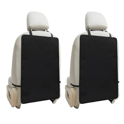 2 PCS Kick Mats Backseat Protector, Large Protective Kick Mat Waterproof Car Back Seat Cover, Universal Back Seat Protector for Vehicles Protect from Dirt Mud Scratches