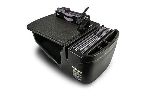 AutoExec AE-FMEF-PI-PM-BT Efficiency FileMaster Car Desk for Your Vehicle Workstation and Mobile Office, Black with 400 watt Power Inverter and Phone Mount - color: Black, style: Desk, 400 watt Power Inverter and Phone Mount