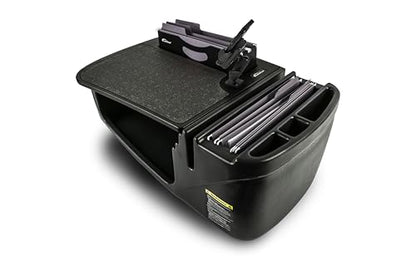 AutoExec AE-FMEF-PI-PM-BT Efficiency FileMaster Car Desk for Your Vehicle Workstation and Mobile Office, Black with 400 watt Power Inverter and Phone Mount - color: Black, style: Desk, 400 watt Power Inverter and Phone Mount