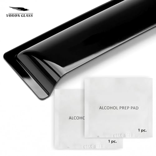 Voron Glass Tape-on Extra Durable Rain Guards for Chevrolet (Chevy) Trax 2024-2026, Window Deflectors, Vent Window Visors, 6 Pieces - 100907