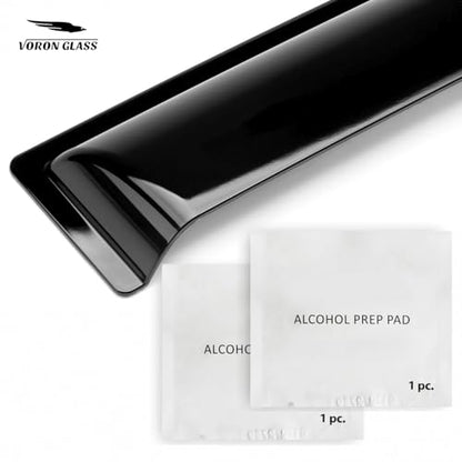 Voron Glass Tape-on Extra Durable Rain Guards for Chevrolet (Chevy) Trax 2024-2026, Window Deflectors, Vent Window Visors, 6 Pieces - 100907