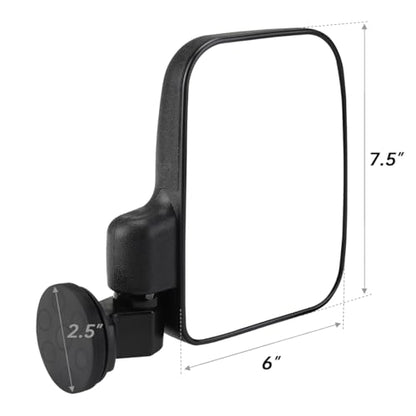 SHEJISI Strong Magnetic Tractor Side Mirrors, Fit for Tractors、Forklifts、Small Dozers、Lawn Mower、Lift Trucks、Safe and Practical Accessories Compatible with John Deere,Kubota,Toyota,Yale,Crown,Case IH