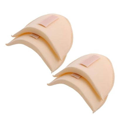 SZMUHLNY 2 Pairs Shoulder Pads for Women Clothes,No-Sewing Required Anti-Slip Detachable Reusable Soft Sponge Shoulder Pads for Men Blazer Clothes Sewing Accessories - color: 2 pack/Skin,Skin