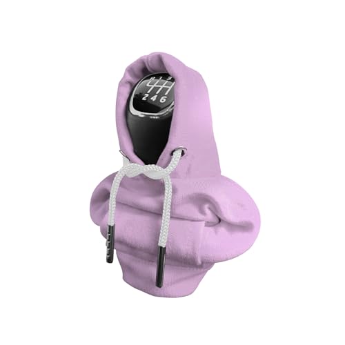 Gear Shift Hoodie, Universal Car Shift Knob Cover, Automotive Interior Cute Gadgets, Car Accessories and Decorations Mini Hoodie for Car Shifter - color: Purple, size: 1 Piece