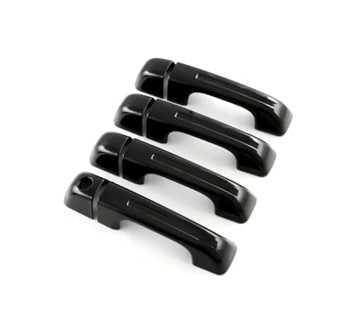 Car Accessories Fit for Dodge Ram 1500 2025 2024 2023 2022 2021 2020 2019 Door Handle Cover Trims （Glossy Black W/O Smart Hole ABS 8PCS - color: Glossy Black W/O Smart Hole