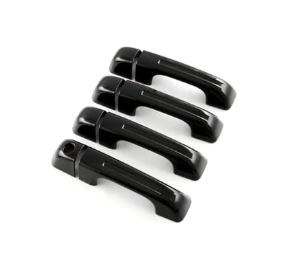 Car Accessories Fit for Dodge Ram 1500 2025 2024 2023 2022 2021 2020 2019 Door Handle Cover Trims （Glossy Black W/O Smart Hole ABS 8PCS - color: Glossy Black W/O Smart Hole