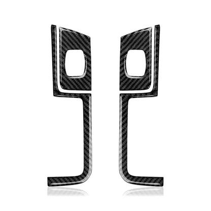 Car Carbon Fiber Decal Sticker Cover Interior Trim for Chevrolet Silverado/GMC Sierra 1500 2500HD 3500HD 2014-2018 Accessories(Rear Window Lift Switch B) - color: Rear Window Lift Switch B
