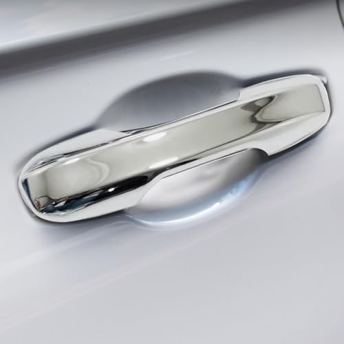 Car Accessories Exterior Door Handle Cover Trim Without Smart Holes Compatible with Honda CR-V CRV 2023 2024 2025 2026 (Chrome) 4PCS ABS - color: Chrome