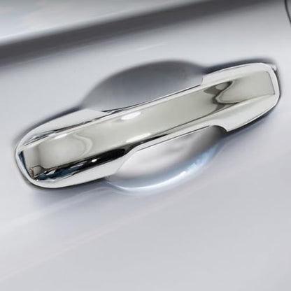 Car Accessories Exterior Door Handle Cover Trim Without Smart Holes Compatible with Honda CR-V CRV 2023 2024 2025 2026 (Chrome) 4PCS ABS - color: Chrome