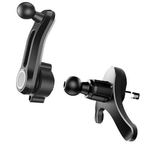 OCEANLOVE Universal Air Vent Clip Replacement for Car Phone Holder and 360°Swing Arm Extension Rod Accessories, with Diameter 0.67 in 17 mm Joint Ball for Most Car Phone Mount - color: Black(Y with Swing Rod)