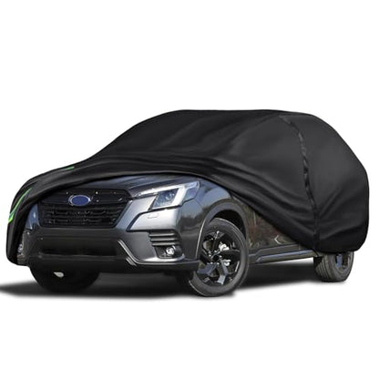 16-Layer 600D Heavy Duty Universal Full Car Cover for Outdoor & Indoor Use - All Weather Sun UV Rain Snow Dust Proof, Waterproof Scratch Resistant, Fits SUVs Body Length up to 180" (15 ft) - size: SUV-457