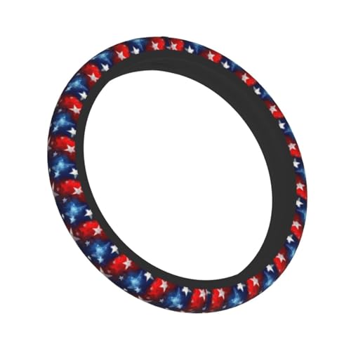 4th of July Steering Wheel Covers Non Slip Neoprene Universal 15 Inch Steering Wheel Protector Car Cover for Men Women - color: 4th Of July