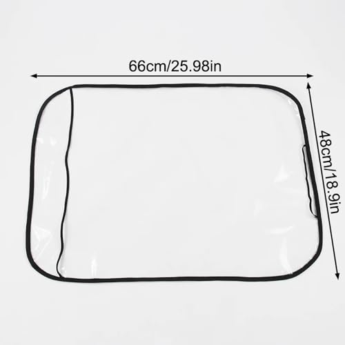 3 Pack Seat Back Protector Clear Plastic Back Seat Cover Waterproof Kick Mats for Kids Feet Stepping on Car Front Seat Back Backrest Protect from Dirt Mud and Scratches