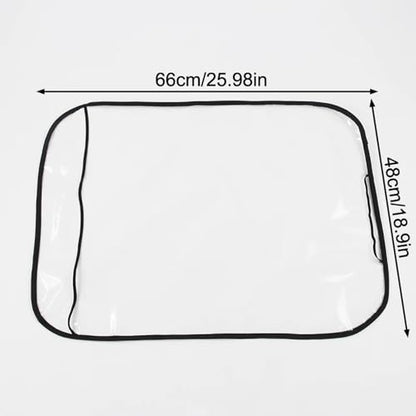 3 Pack Seat Back Protector Clear Plastic Back Seat Cover Waterproof Kick Mats for Kids Feet Stepping on Car Front Seat Back Backrest Protect from Dirt Mud and Scratches