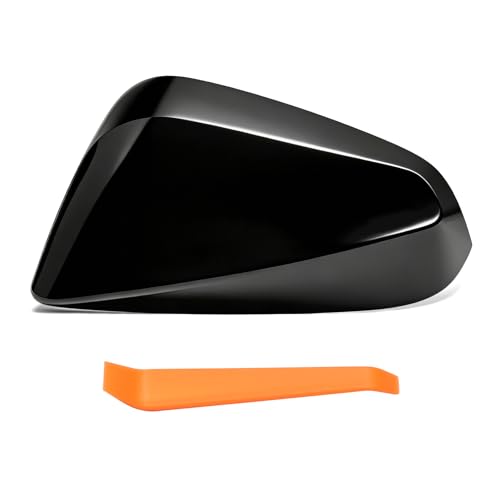 Mirror Cover 87945-0E060 Fits for Lexus NX200t NX300 NX300h RX350 RX350L Rearview Cap (Glossy Black, Left) - color: Glossy Black, size: Left