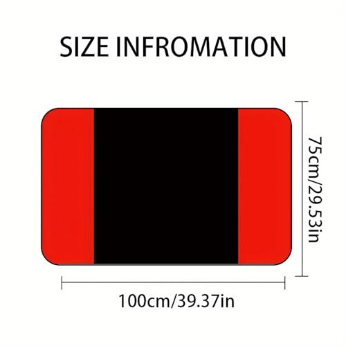 Universal Car Trunk Mat 29" x 39", Red Stripes Print All Weather Trunk Protection Cargo Liner,Durable Cargo Mat Rear Trunk Liner, Stylish Vehicle Interior Accessories Suitable for Most Car Models - color: Red Stripes