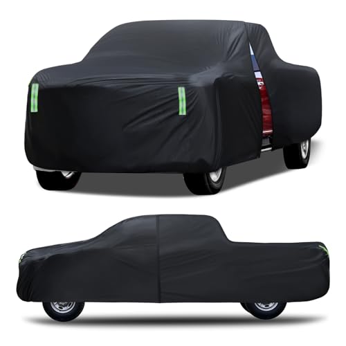 Car Cover Waterproof All Weather，Full Outdoor Pickup Truck Cover Rain UV Protection, Size T4 Universal Fit for Ford F150 Chevy Silverado Dodge Ram 1500. (Fit Truck Length 243 to 250 inch) - size: T4 Fit Truck Length 243 to 250 inch