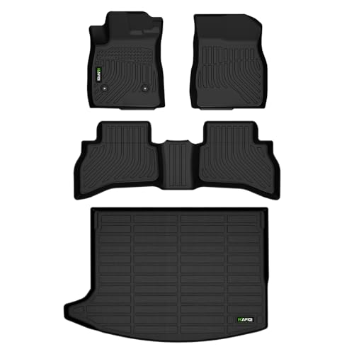 HAFIDI® Floor Mats & Cargo Liner Set Fit for 2020-2025 2026 Buick Encore GX AWD (Only Fit Cargo in Upper Deck Position) All Weather TPE Anti-Slip Car Full Set Floor Liners Custom Accessories - Black - style: 2) For Encore GX AWD 2020-2026 Full Set