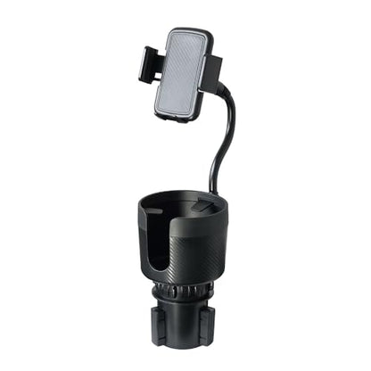 CupCargo Pro – 2-in-1 Car Cup Holder Expander and 360° Phone Mount with Adjustable Base and Flexible Neck, Universal Fit
