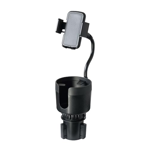 CupCargo Pro – 2-in-1 Car Cup Holder Expander and 360° Phone Mount with Adjustable Base and Flexible Neck, Universal Fit