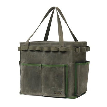 Space-saving Rectangular Car Trunk Organizer - Self-Standing Portable Organizer Collapsible Down to 3 Inches, 14" x 13" x 10" | ArmyGreen - color: ArmyGreen