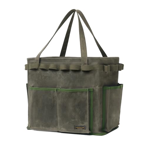 Space-saving Rectangular Car Trunk Organizer - Self-Standing Portable Organizer Collapsible Down to 3 Inches, 14" x 13" x 10" | ArmyGreen - color: ArmyGreen