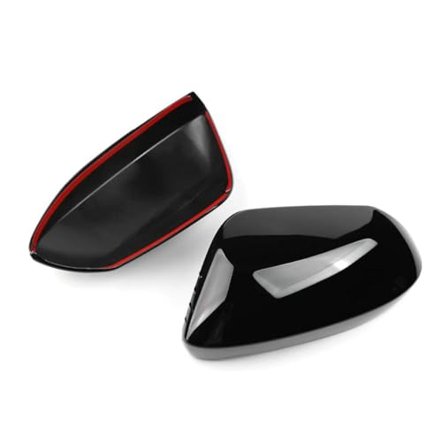 1Pair Rearview Mirror Cover Trims Rear View Mirror Guard Protector Caps for Toyota Corolla 2019 2020 2021 2022 2023 2024 Glossy Black, Not a replacement, With tapes - color: Glossy Black