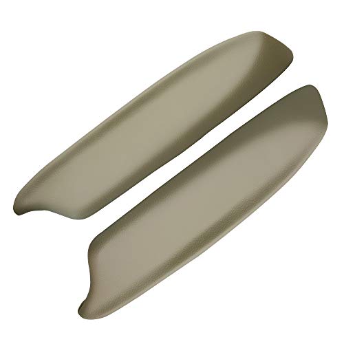 Front Door Panels Armrest Repacement for 2008 2009 2010 2011 2012 Honda Accord Sedan Auto Vinyl Lid Pad Cover Replacement (Beige) - color: Beige, size: Front