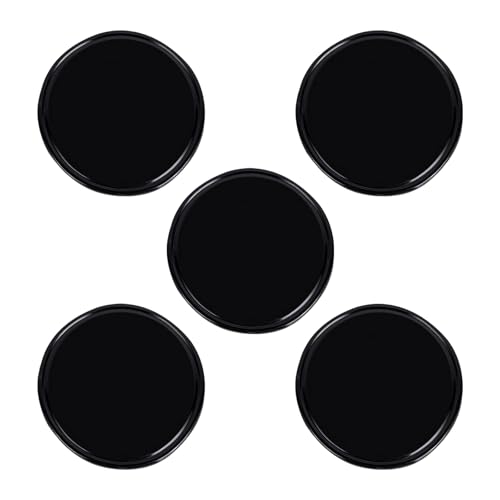5 PCS Car Dashboard Sticky Non Slip Pad, Removable Anti-slip Mat for Smartphones GPS Keys Glasses, Waterproof & Heat-resistant Gel Pad, Universal for Most Cars, Trucks, SUVs (Black)