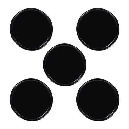 5 PCS Car Dashboard Sticky Non Slip Pad, Removable Anti-slip Mat for Smartphones GPS Keys Glasses, Waterproof & Heat-resistant Gel Pad, Universal for Most Cars, Trucks, SUVs (Black)