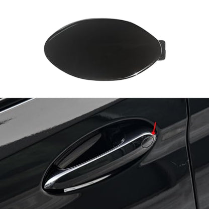 Car Door Handle Key Cover Cap Keyhole Protector Lock Access Replacement for BMW Z4 X3 X4 X5 X6 X7 3 4 5 6 8 Series OE# 8089701 7470565 7470575 (Black) - color: Black