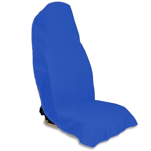 Waterproof Car Seat Cover for Front Seats, Protector for Cars SUVs Trucks, Sweat Towel Seat Covers Bucket for Gym,Workout,Beach,Hiking,Running Swimming (Blue, 1PC) - color: Blue, size: 1PC Front Seat Towel