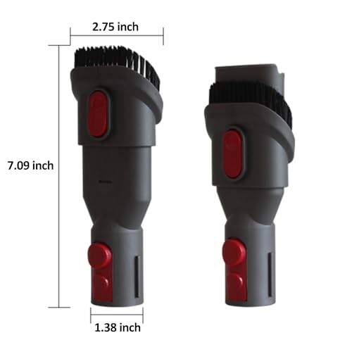 Combination Tool Attachment Compatible with Dyson GEN5 V15 V12 V11 V10 V8 V7 – 2-in-1 Brush and Nozzle for Pet Hair, Upholstery, Hard Floors – Quick Release Vacuum Accessory - style: Combination Tool Brush