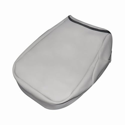 Console Jump Seat Armrest Leather Cover Light Gray Compatible with Chevy Silverado Avalanche Suburban GMC Yukon Sierra 2007 2008 2009 2010 2011 2012 2013 2014 - color: Gray
