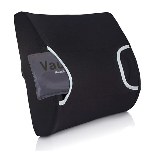 Vaunn Medical Seat Cushion, Lumbar Back Support Pillow for Office Chair with Removable Firm Insert - size: with Gel Pad