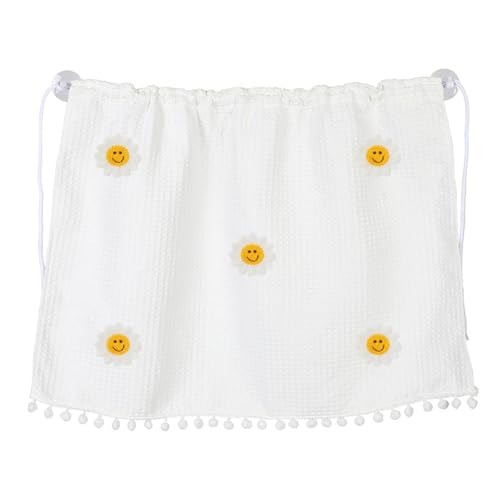 Car Side Window Sun Shade Privacy Curtain for Baby, 25.2"x18.1" Cute Blackout UV Protection Car Window Shades with Suction Cup for Back Seat, Auto Camping Windows Screen Shades (Five Smile Flowers) - color: Five Smile Flowers