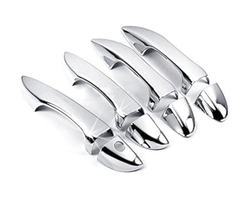 7004 Triple Chrome Plated ABS Door Handle Cover for 2014-2018 Toyota Corolla Sedan
