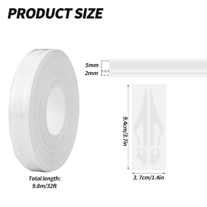 2 Rolls of Car Pinstripe Tape, Silver Pinstripe Body Sticker, Vinyl Thin Car Stripe Pinstripe Tape, for Motorcycle, Car, Racing DIY Body Sticker Tape (White) - color: White