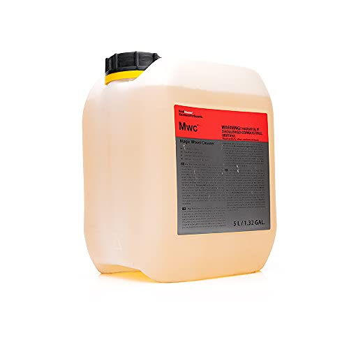 KOCHCHEMIE Magic Wheel Cleaner - Powerful Rim and Rim Well Cleaner; Acid Free, Dissolves Iron Particles Using Visible Red Discoloration, Excellent Adhesion and Viscosity (5 Liters) - size: 169 Fl Oz (Pack of 1)