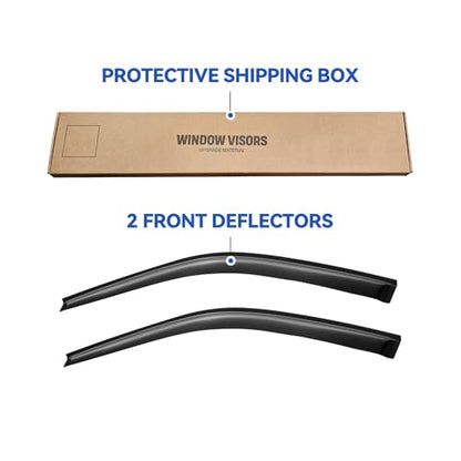 Window Visors Rain Guards Shield for 1996-2000 Honda Civic Coupe, Out-Channel Window Vent Wind Deflectors Visors Shades for 96-00 Civic - size: 1996-2000 Honda Civic Coupe