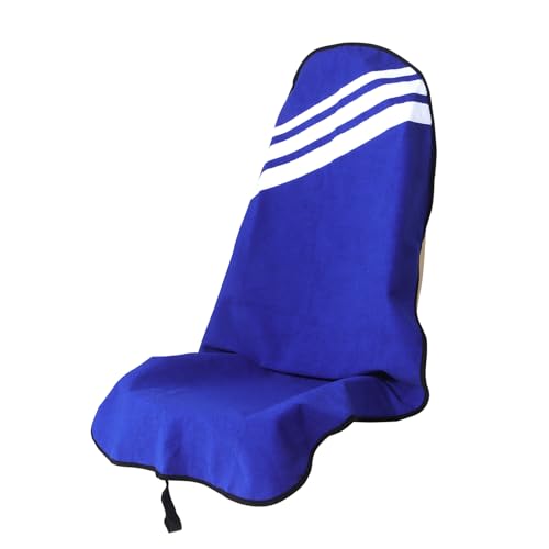 Waterproof Car Seat Cover Towel, Non-Slip Sweat Proof Car Seat Protector, Universal Fit for Cars, SUVs, Trucks, Jeeps Post Workout/Gym/Beach Front Seat Cover, Washable, for Sweaty Athletes (Blue) - color: BLUE/W