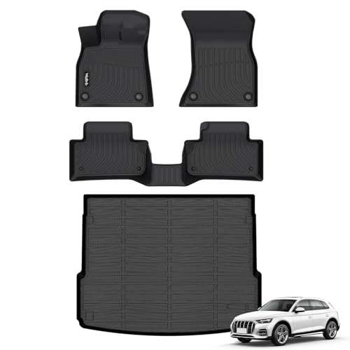 Car Floor Mats & Cargo Trunk Liners Custom Fit Audi Q5 & SQ5 2025-2018 All Weather Floor Mats for Audi Q5 SQ5 TPE Durable Floor Liners Accessories for Q5 2018-2024 2025 - style: 25|For Audi Q5/SQ5 | 2018-2025 | Set