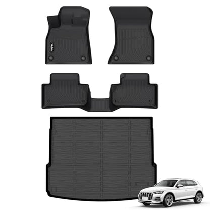 Car Floor Mats & Cargo Trunk Liners Custom Fit Audi Q5 & SQ5 2025-2018 All Weather Floor Mats for Audi Q5 SQ5 TPE Durable Floor Liners Accessories for Q5 2018-2024 2025 - style: 25|For Audi Q5/SQ5 | 2018-2025 | Set