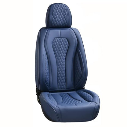 Coverado Seat Covers, Car Seat Covers Front Seats, Blue Car Seat Cover, Waterproof Car Seat Covers, Car Seat Cushion, Front Car Seat Covers Leatherette Car Seat Protector Universal Fit Most Cars - color: Blue, size: FrontPair