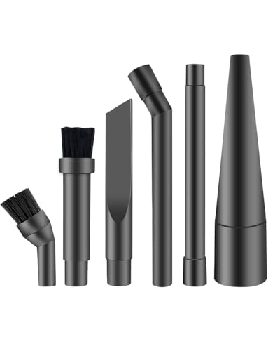 KEEPOW Micro Cleaning Nozzle Kit, 1-1/4" Detailed Cleaning Vacuum Attachments Vacuum Accessories for Compact Wet Dry Shop Vacuum, 6 Pieces - size: 6 Pack