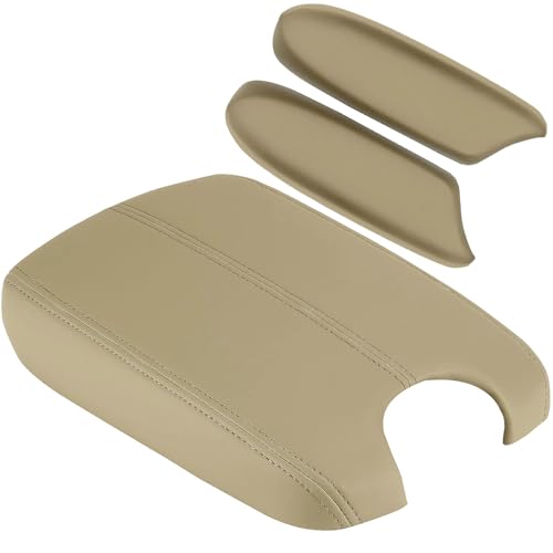 Compatible with Center Console Lid Armrest Honda Accord Replacement Cover 2008 2009 2010 2011 2012 Center Console Cover (Beige(Center & Front)) - color: Beige(Center & Front)