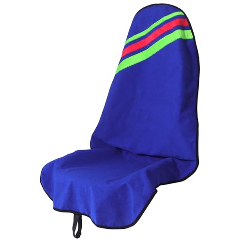 Waterproof Car Seat Cover Towel, Non-Slip Sweat Proof Car Seat Protector, Universal Fit for Cars, SUVs, Trucks, Jeeps Post Workout/Gym/Beach Front Seat Cover, Washable, for Sweaty Athletes (Blue) - color: Blue