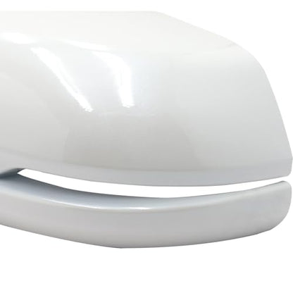 Left Driver Side Replacement Mirror Cover Compatible with 2017-2022 Honda CR-V CRV,2016-2022 Honda HRV HR-V Exterior Door Side Rearview Mirror Cap Cover With Turn Signal Light Pearl （White） - size: Left White
